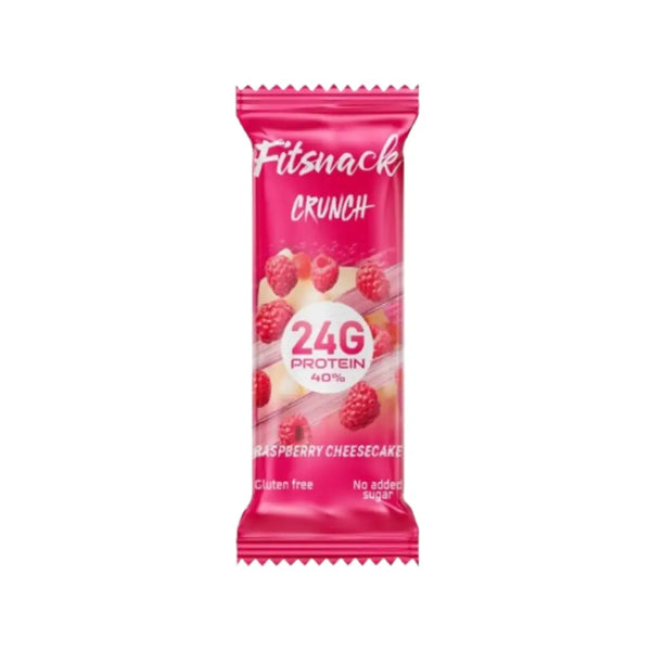 Fitsnack Crunch Protein Bar Raspberry Cheesecake with Collagen 60g