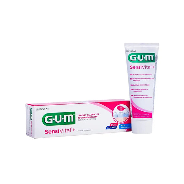 GUM SensiVital+ Dual Action Fluoride Toothpaste 75ml