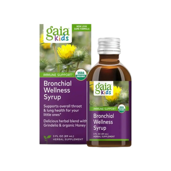 Gaia Herbs Kids Bronchial Wellness Syrup 89ml