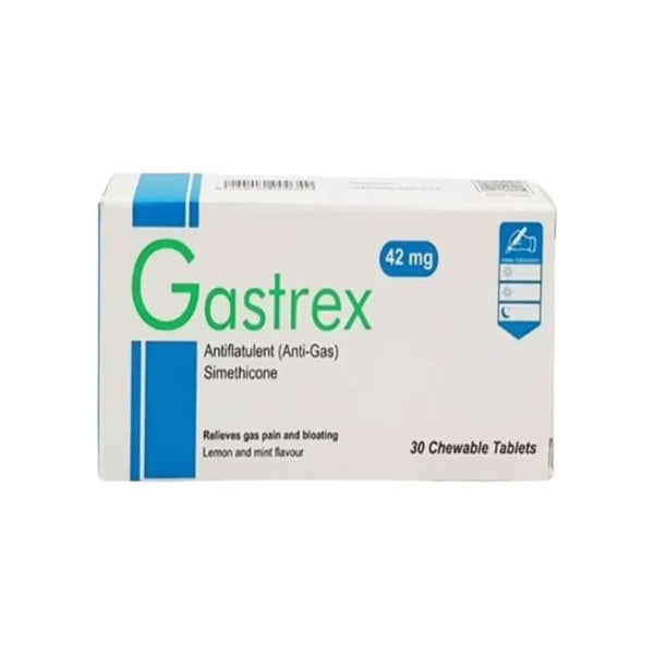 Gastrex 42mg Chewable Tablet 30s