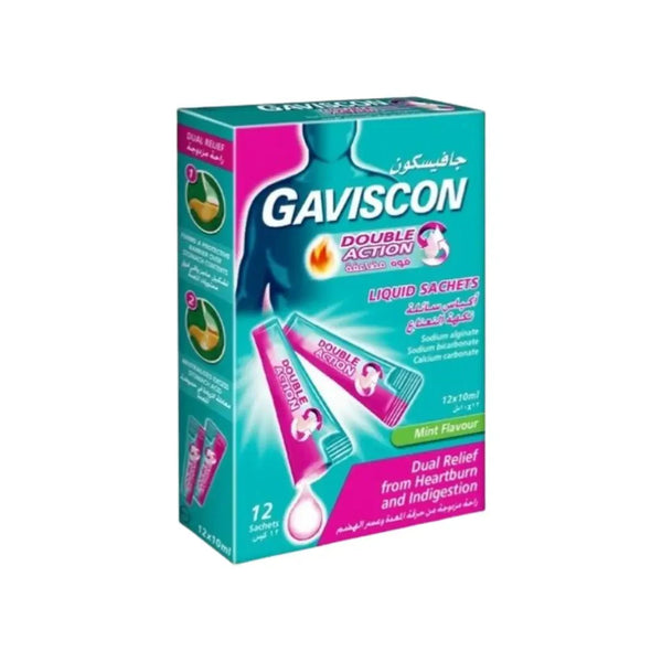 Gaviscon Double Action Mint Liquid Sachets 12s