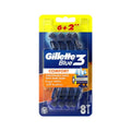 Gillette Blue 3 Comfort Disposable Razors 6+2 Offer Pack | Triple Blade Razors for Smooth Shaving