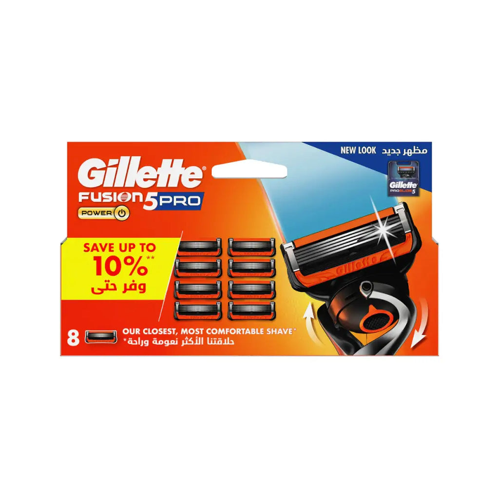 Gillette Fusion5 ProGlide Power Cartridge Refills 8s | Razor Blade Refills for Smooth & Comfortable Shavin