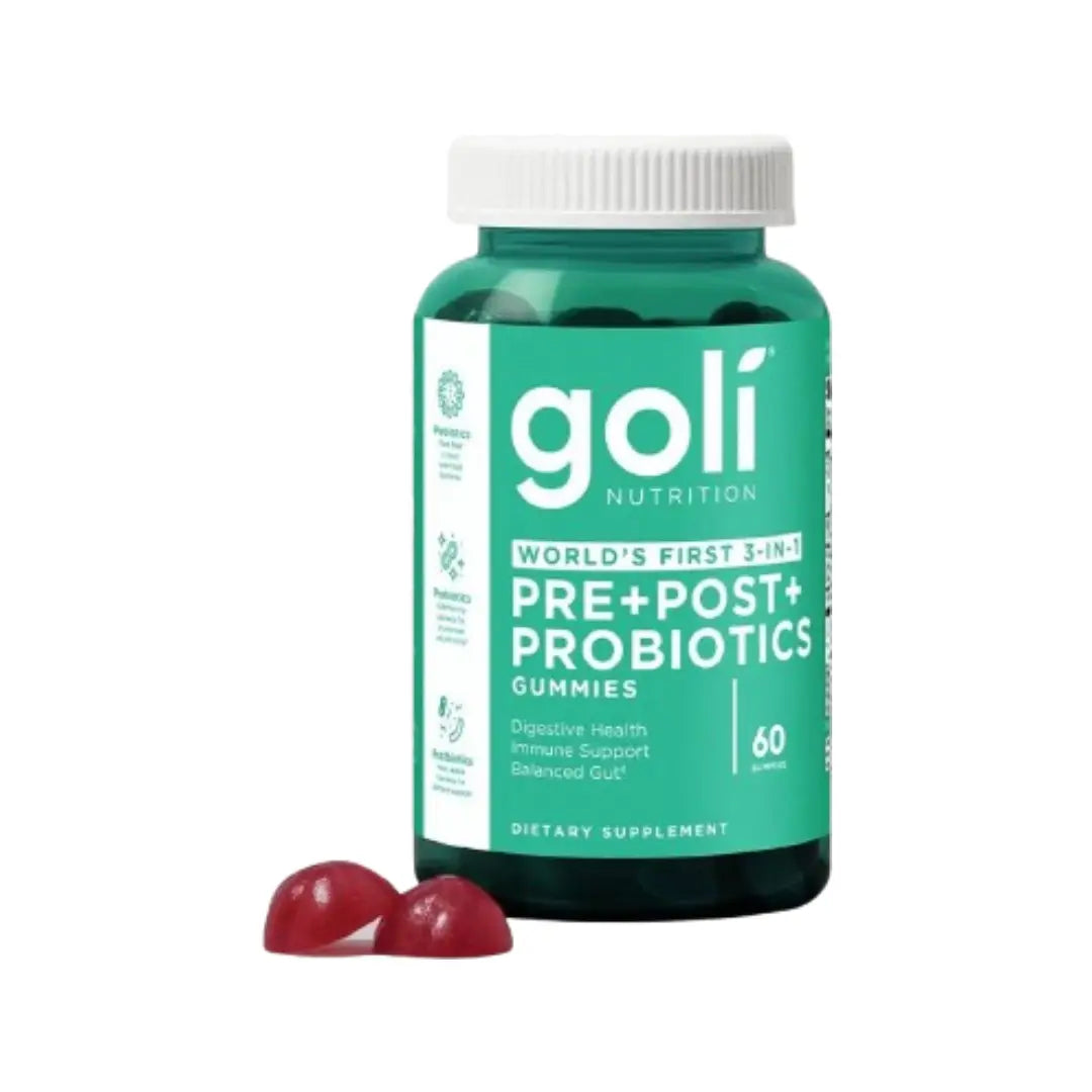 Goli Pre+ Post+ Probiotics Gummies 60s – Daily Digestive Health Support with Prebiotics