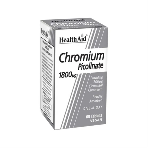 HealthAid Chromium Picolinate 1800mcg Tablet 60s