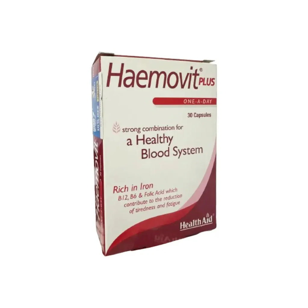 HealthAid Haemovit Plus Capsules 30s multivitamin and mineral supplement bottle