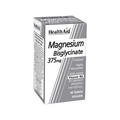 HealthAid Magnesium Bisglycinate 375mg Tablets 60s – High Absorption Vegan Magnesium with Vitamin B6