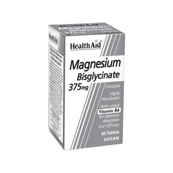HealthAid Magnesium Bisglycinate 375mg Tablet 60s