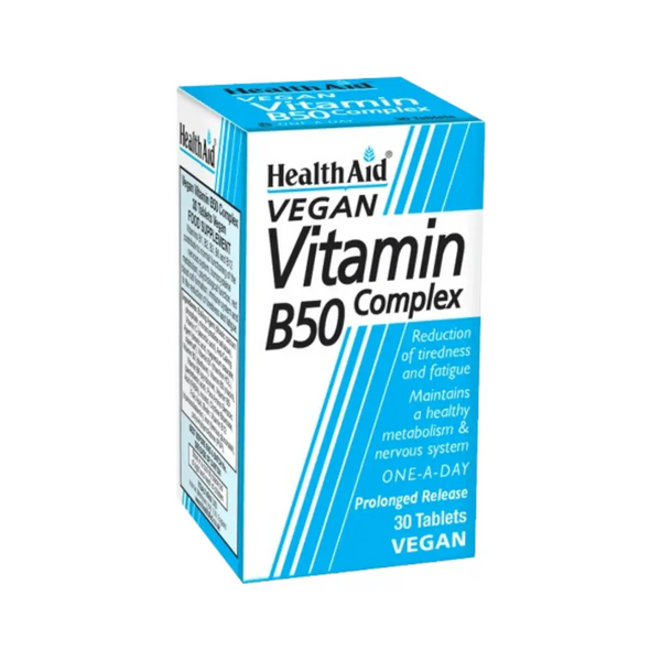 HealthAid Vegan Vitamin B50 Complex Tablet 30s