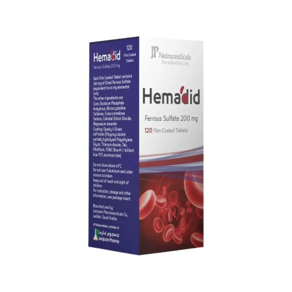 Hemadid ferrous Sulfate 200mg Tablet 120s