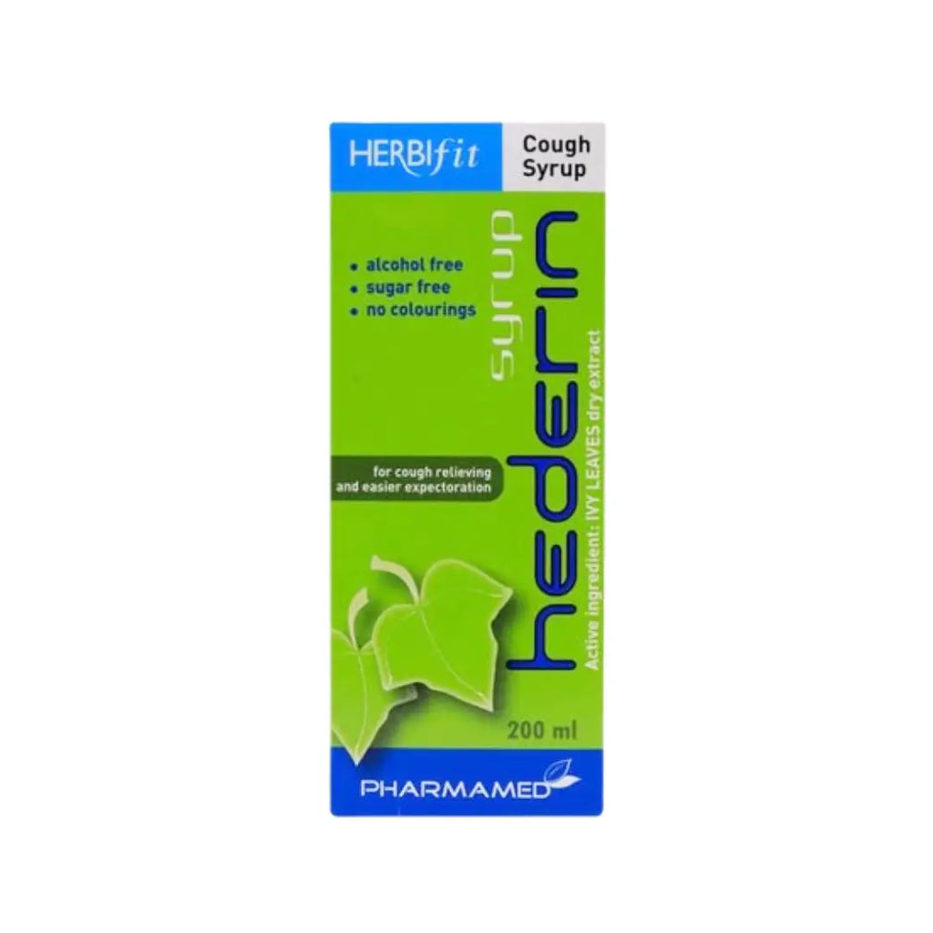Herbifit Hederin Herbal Syrup 0.7g/100g 200ml – Natural Ivy Leaf Extract