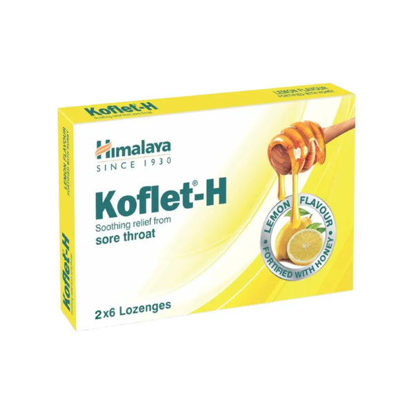 Himalaya Koflet-H Sore Throat Lemon Lozenges 12s