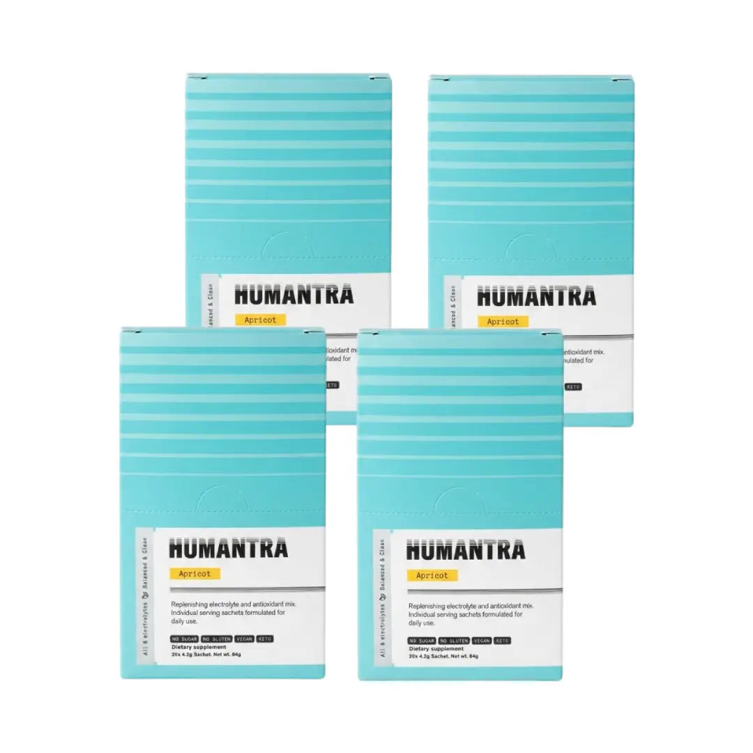 Humantra Hydration Packets Apricot Flavor Sachet 20s Pack of 4
