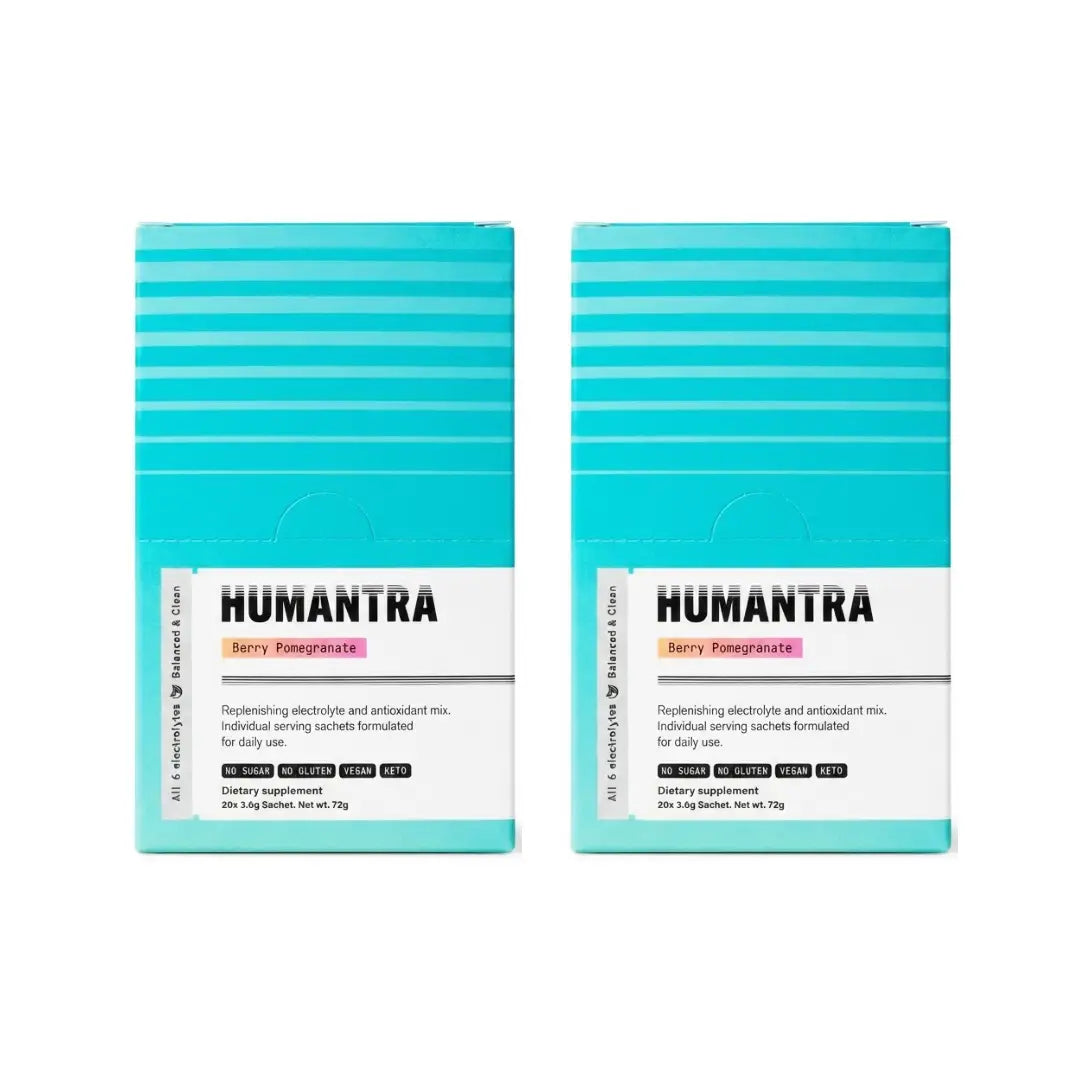 Humantra Hydration Packets Berry Pomegranate Flavor Sachet 20s Pack of 2