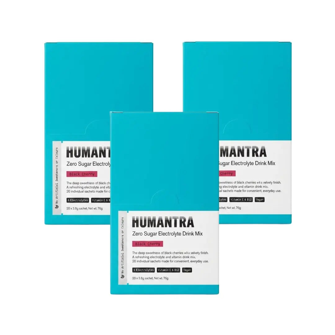 Humantra Hydration Packets Black Cherry Flavor Sachet 20s Pack of 3