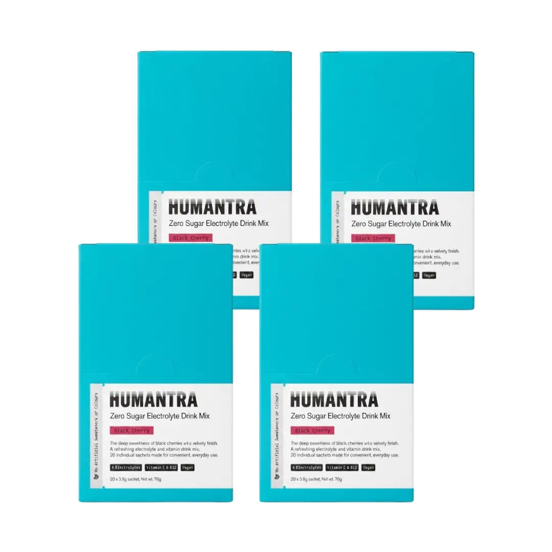 Humantra Hydration Packets Black Cherry Flavor Sachet 20s Pack of 4