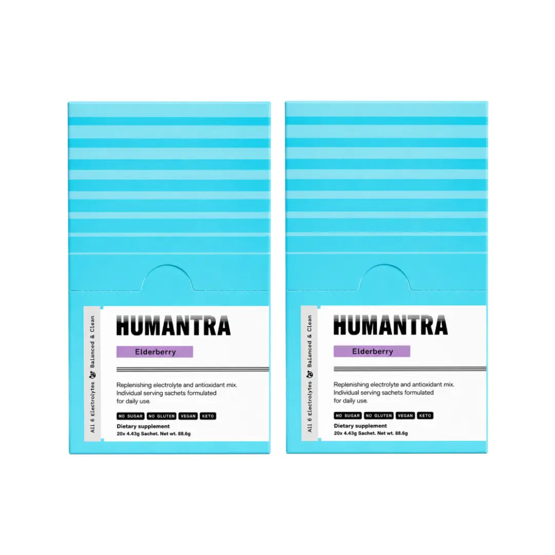 Humantra Hydration Packets Elderberry Flavor Sachets 20s Pack of 2