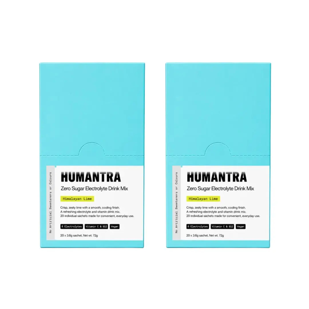 Humantra Hydration Packets Himalayan Lime Flavor Sachets 20s Pack of 2