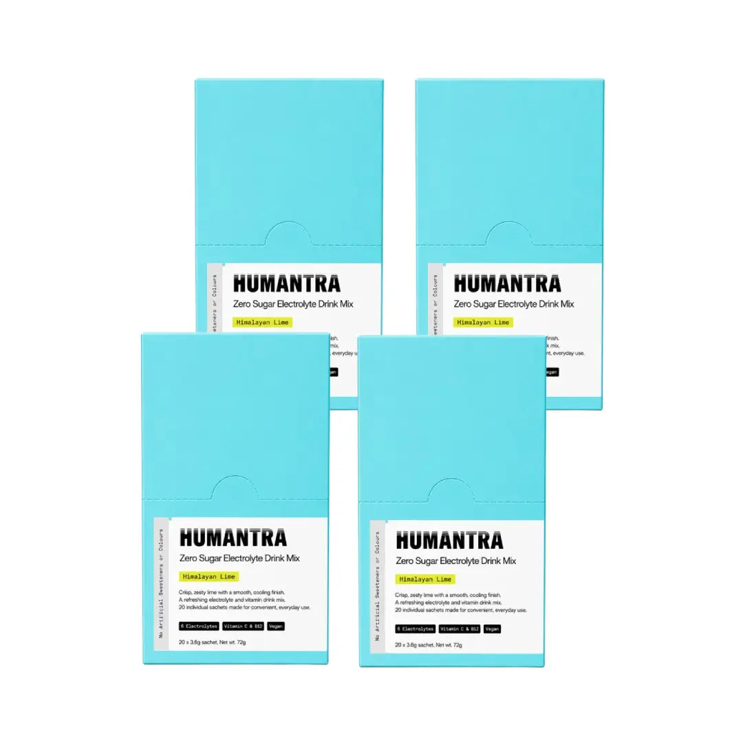 Humantra Hydration Packets Himalayan Lime Flavor Sachets 20s Pack of 4