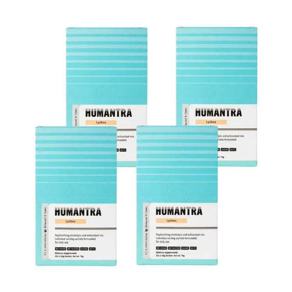 Humantra Hydration Packets Lychee Flavor Sachet 20s Pack of 4