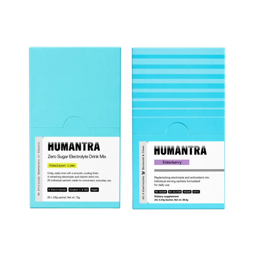 Humantra Hydration Packets Sachet 20s Pack of 2 - Himalayan Lime & Elderberry