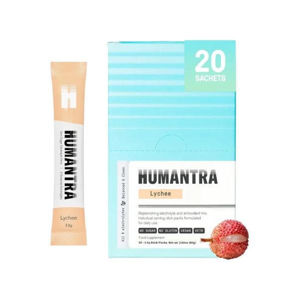 Humantra Hyradration Packets Lychee Flavor Sachet 20s
