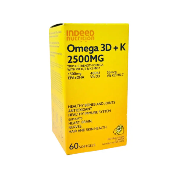Indeed Nutrition Omega 3D+K 2500mg Softgel 60s