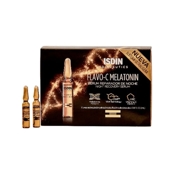 Isdinceutics Flavo-C Melatonin Ampoules 2ml, Pack of 30