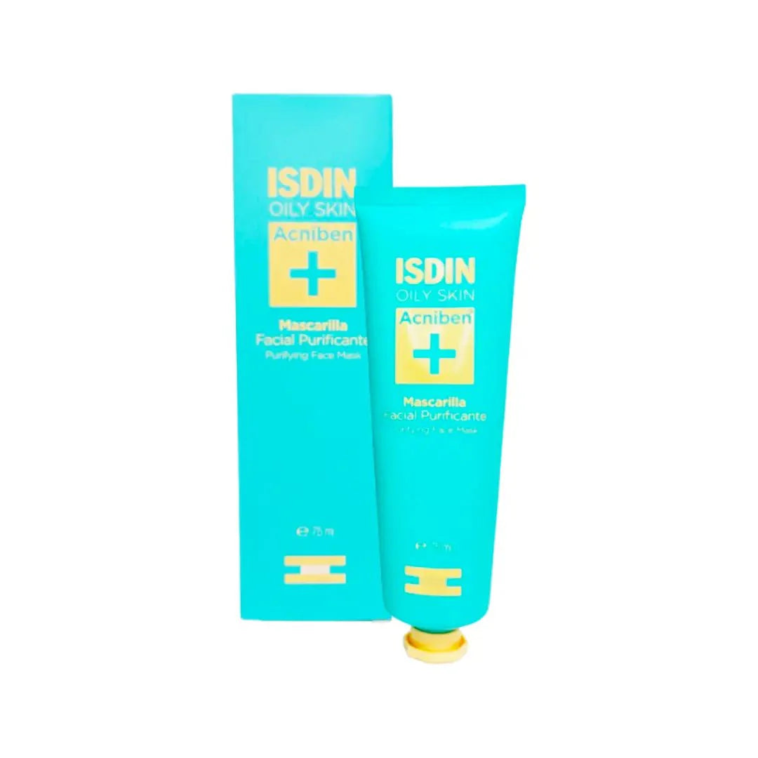 Isdin Acniben Purifying Face Mask 75ml for oily skin deep cleansing