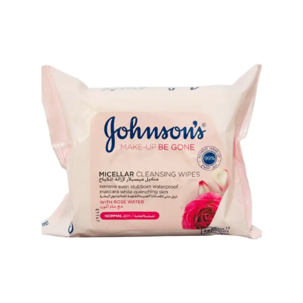 Johnson's Micellar Cleansing Wipes with Rose Water 25s