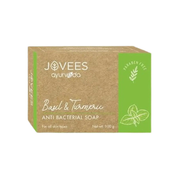 Jovees Ayurveda Basil & Turmeric Antibacterial Soap 100g