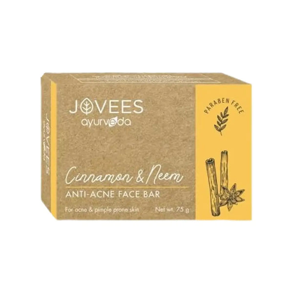 Jovees Ayurveda Cinnamon & Neem Anti-Acne Face Bar 75g