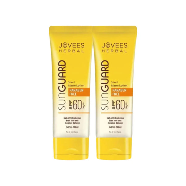 Jovees Herbal Sun Guard SPF 60 3in1 Matte Lotion 100ml 1+1