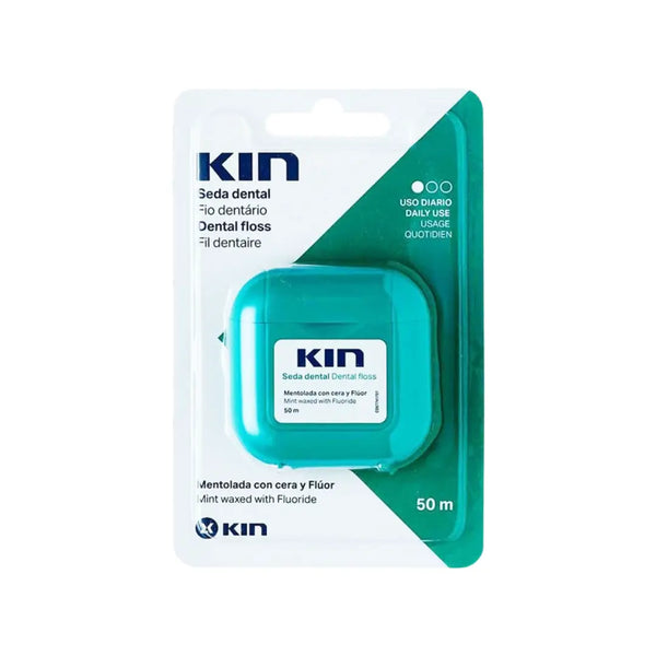 KIN Mint Waxed with Flouride Dental Floss 50m