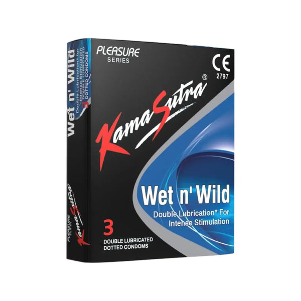 Kamasutra Wet N Wild Condoms 3s