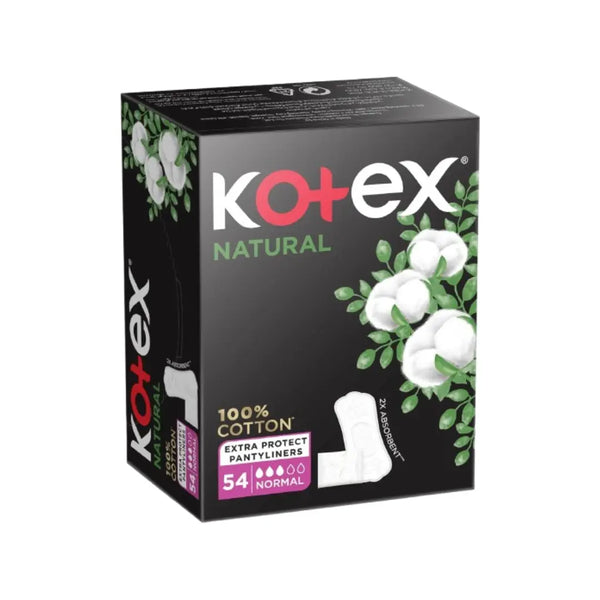 Kotex Natural Cotton Normal Pantyliners 54s