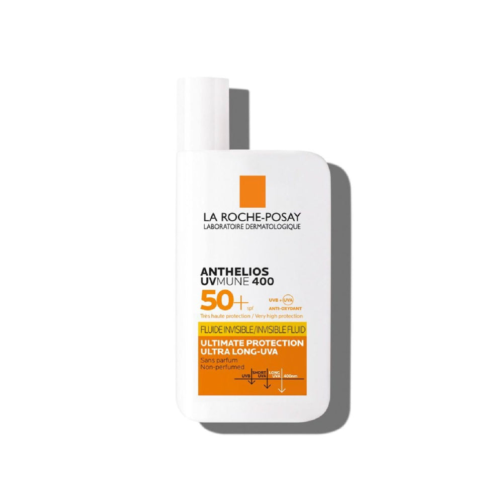 لا روش بوزيه أنثيليوس يو في ميون 400 سائل واقي شمسي بمعامل حماية SPF50+ خالٍ من العطور 50 مل