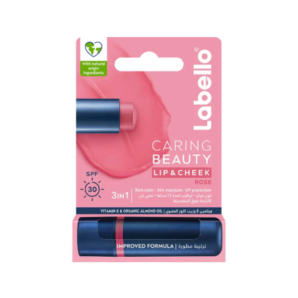 Labello Caring Beauty Lip & Cheek SPF30 Rose 4.8g