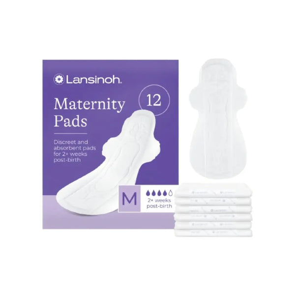 Lansinoh Maternity Pads with Wings 2+ Weeks 12s