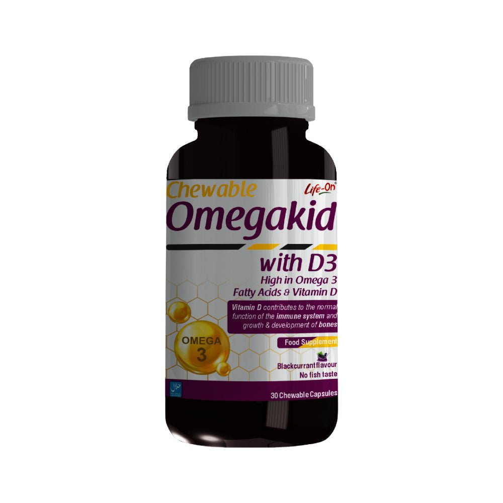 LIFE ON OMEGAKID كبسولات مضغ 30 كبسولة