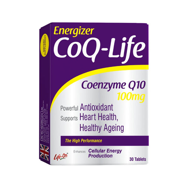 LIFE ON ENERGIZER COQ LIFE 100MG TAB 30s
