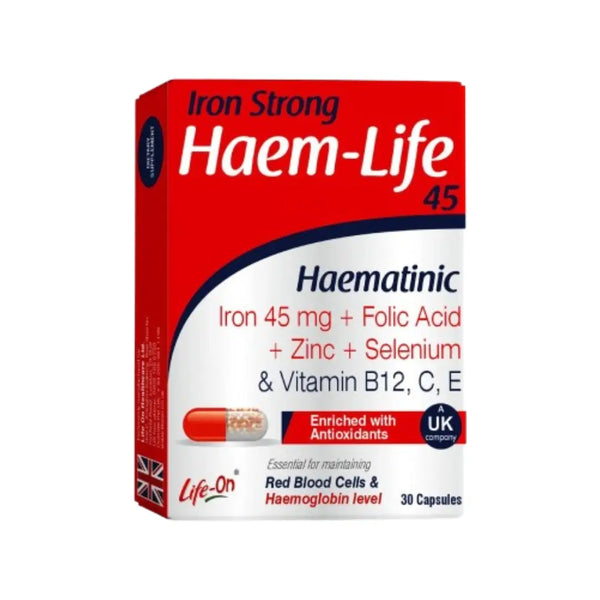 Life On Iron Strong Haem Life 45mg Capsules