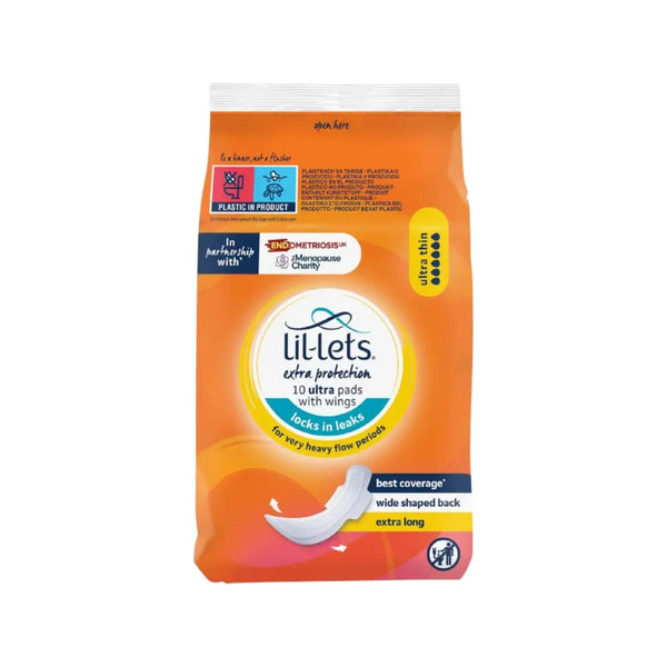 Lil-Lets Extra Protection Ultra Pads with Wings 10s