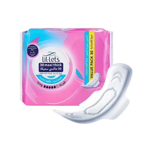 Lil-Lets Maxi Thick Super Soft Long Pads 30s
