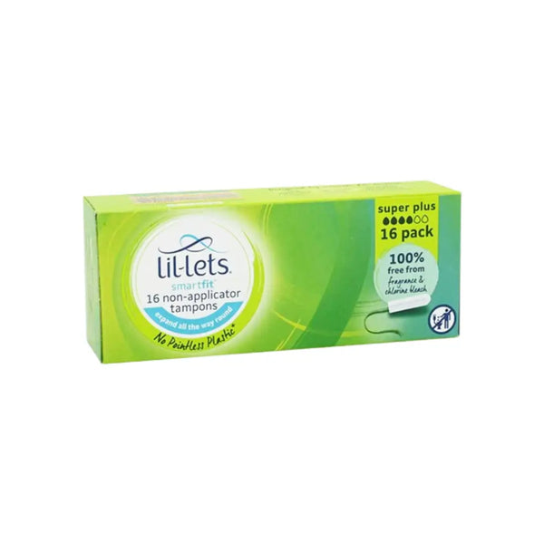 Lil-Lets Smart Fit Super Plus Non Applicator Tampons 16s