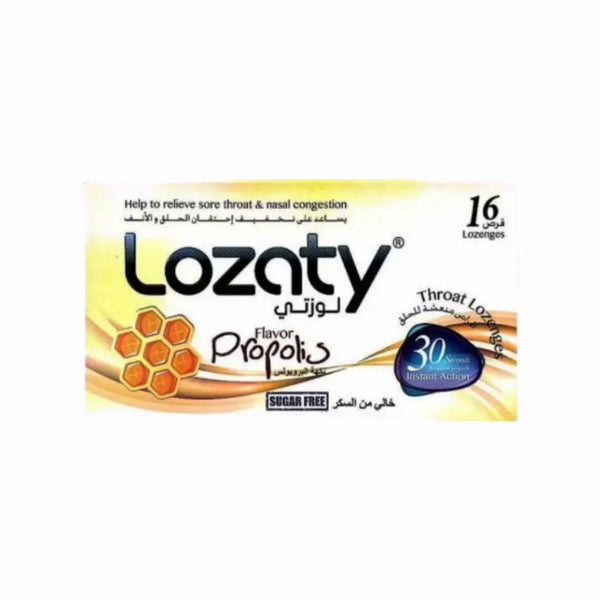 Lozaty Sugar Free Propolis Throat Lozenges 16s