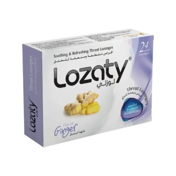 Lozaty Ginger Throat Lozenges 24s