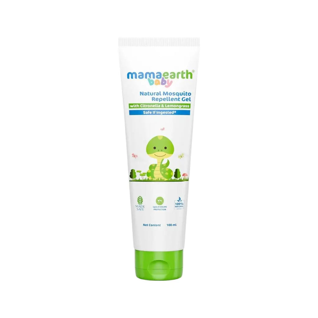Mamaearth Baby Natural Mosquito Repellent Gel 100ml | Gentle Plant-Based Protection for Babies