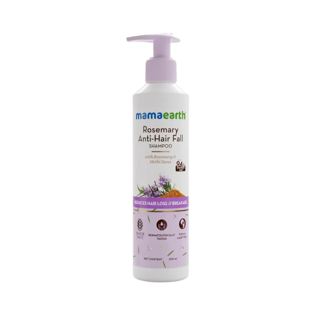 Mamaearth Rosemary Anti Hair Fall Shampoo 250ml | Strengthening & Nourishing Hair Shampoo