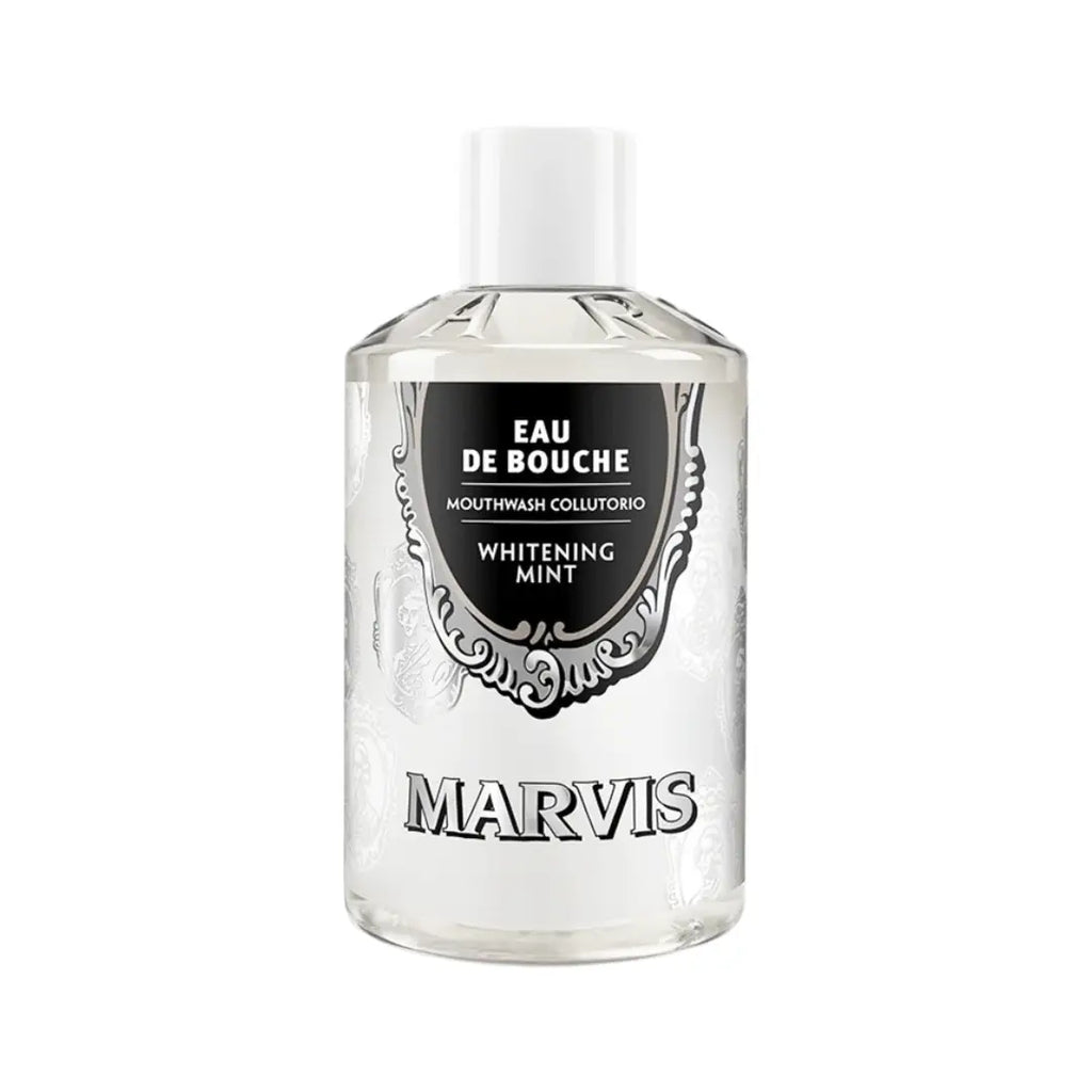 Marvis Whitening Mint Mouthwash 400ml | Alcohol-Free Fluoride Mouthwash for Fresh Breath